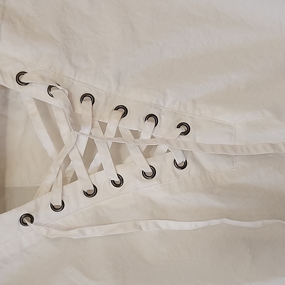 Reitmans Poet Blouse white sz Lg - Picture 2 of 3